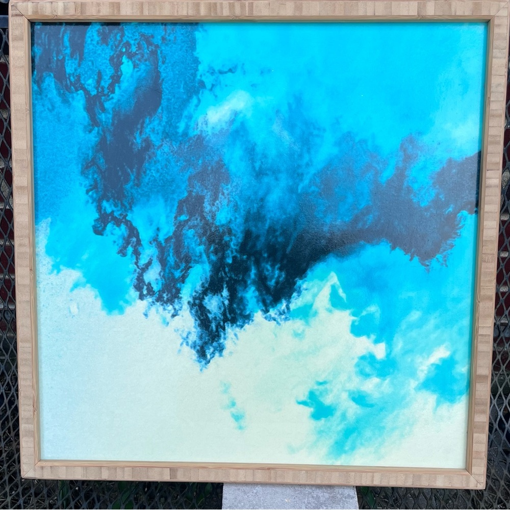 Deny Designs Caleb Troy Painted Clouds V Framed Wall Art, 20 x 20